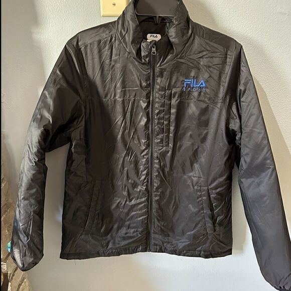 Fila Sport Woman's Black Puffer Jacket Size Large - Picture 4 of 9